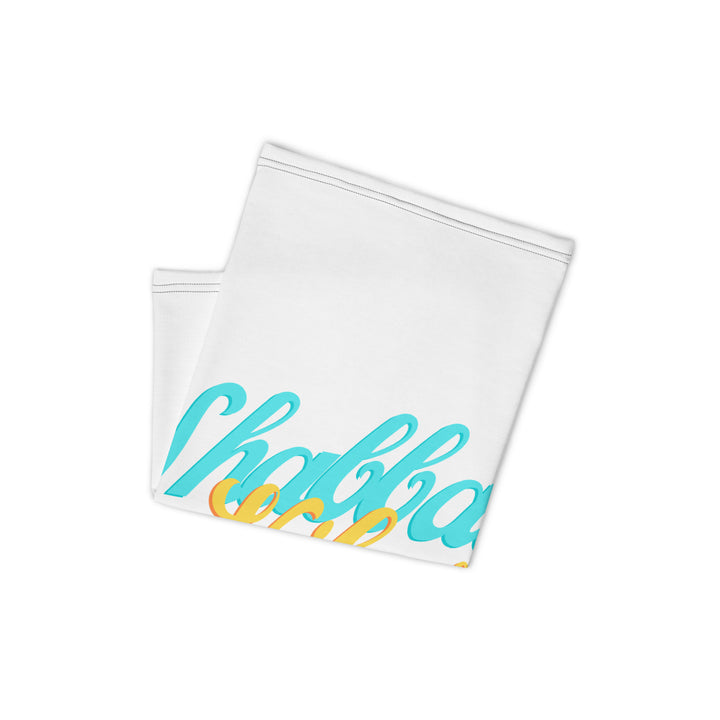 Shabbat Vibes Jewish pride neck gaiter - detail view