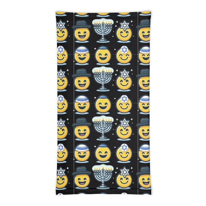 Neck Gaiter | Jewish Emoji Black