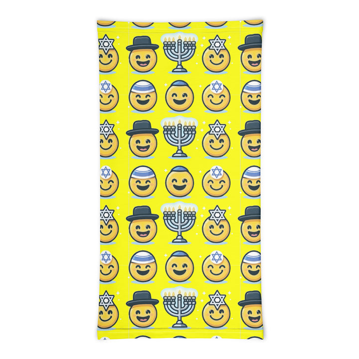 Neck Gaiter | Jewish Emoji Yellow