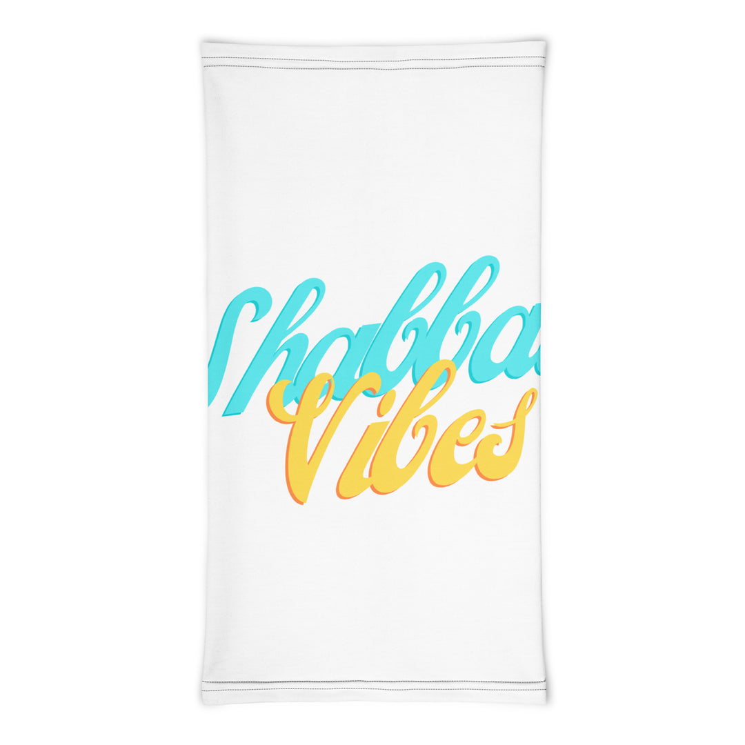 Shabbat Vibes Jewish pride neck gaiter - front view