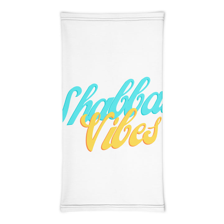 Shabbat Vibes Jewish pride neck gaiter - front view