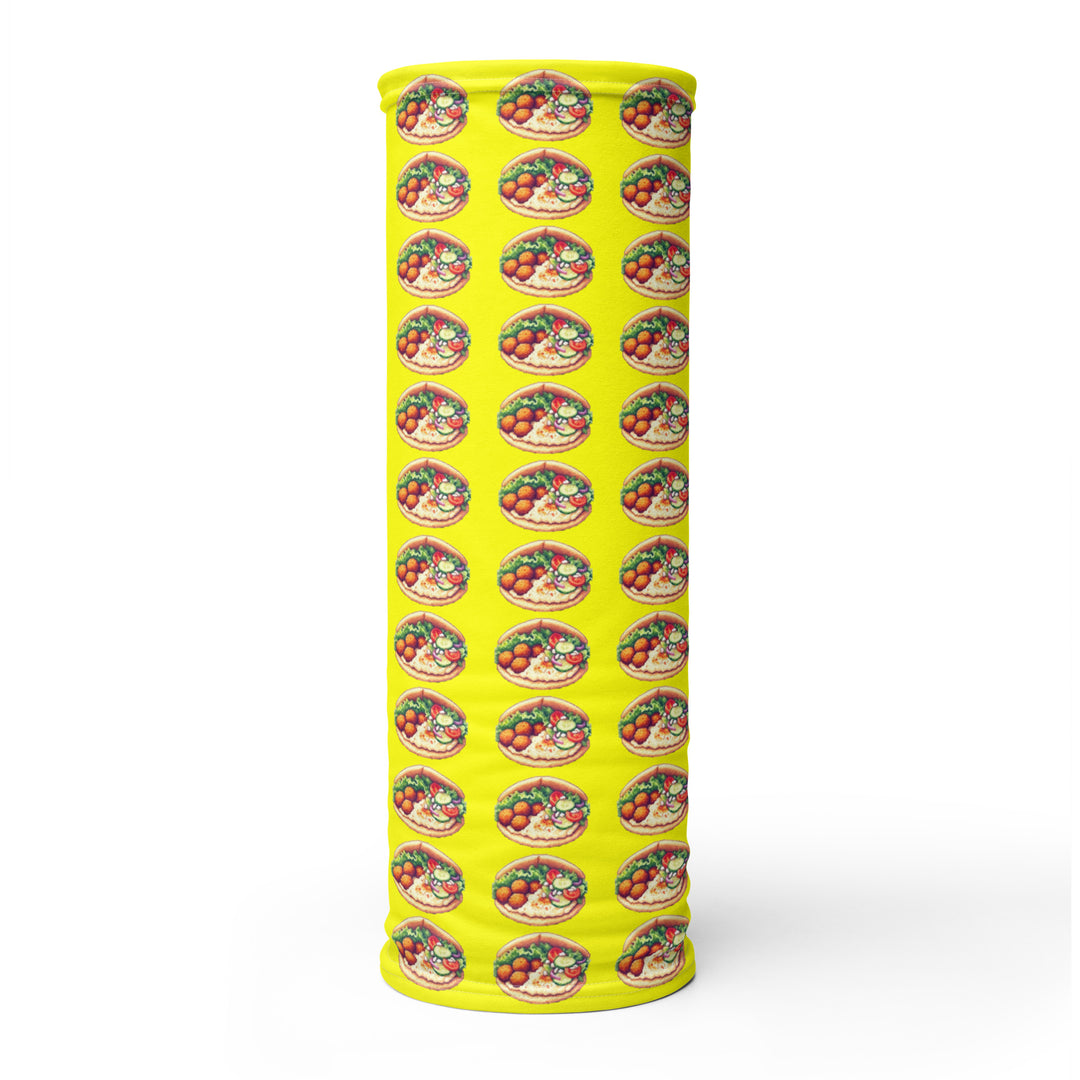 Neck Gaiter | Falafel Party 16 Bit Yellow