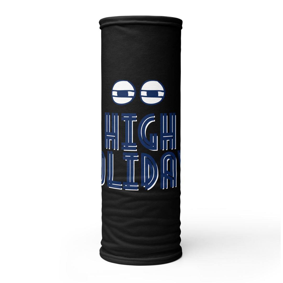 High Holidays Jewish pride neck gaiter - close-up