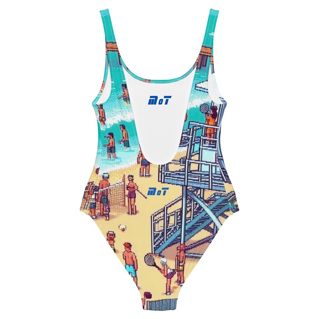 One Piece Swimsuit | TLV Frishman Beach 16 Bit All Over