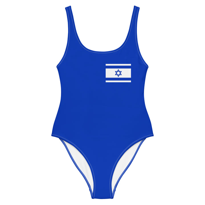 One Piece Swimsuit | Israel Flag Blue