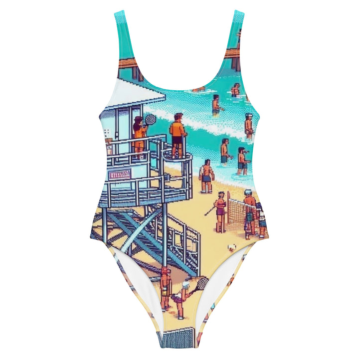 One Piece Swimsuit | TLV Frishman Beach 16 Bit All Over