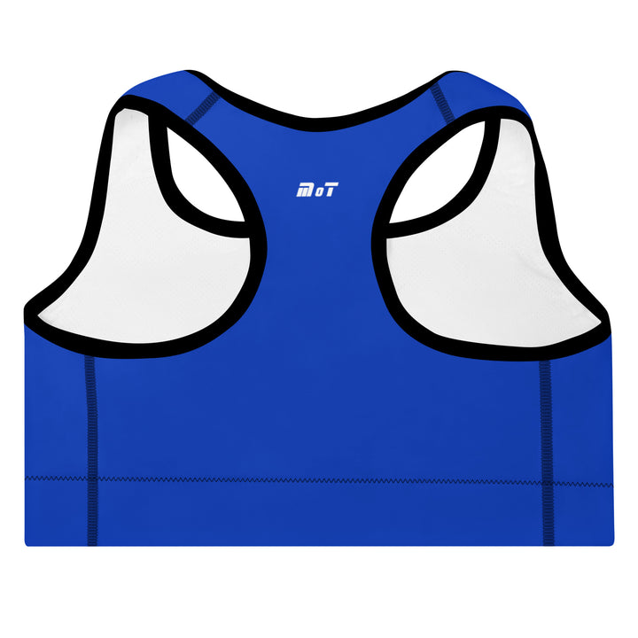 Padded Sports Bra | Israel Flag Blue