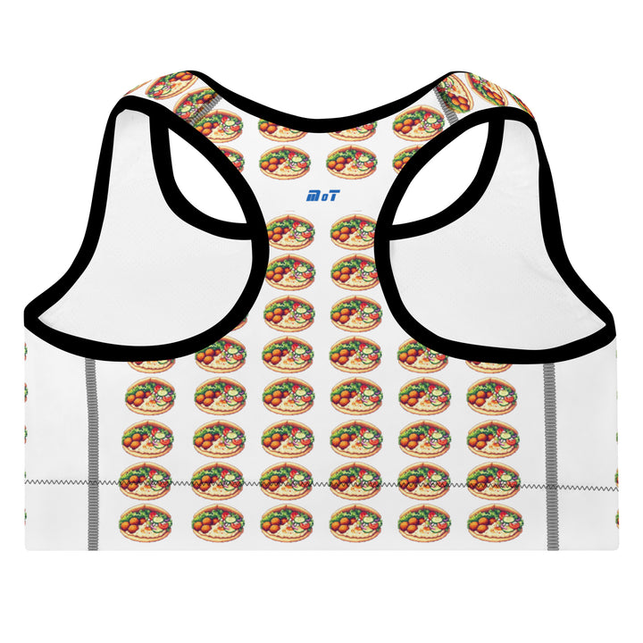 Padded Sports Bra | Falafel Party 16 Bit All Over