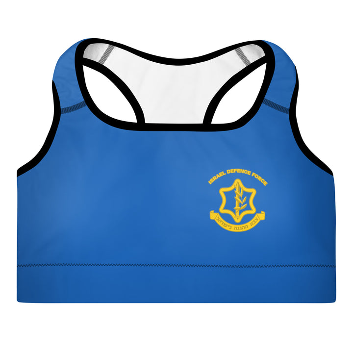 Padded Sports Bra | IDF Israel Defense Forces Blue
