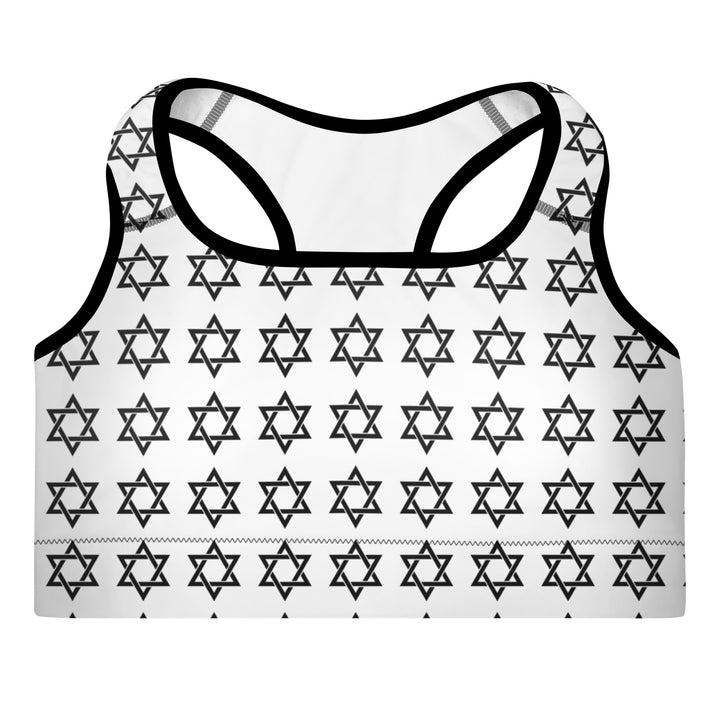 Padded Sports Bra | Magen David All Over