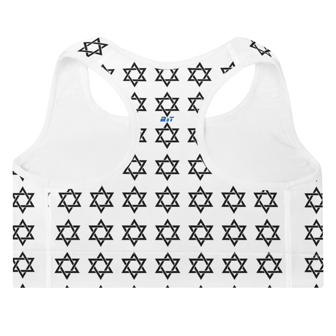 Padded Sports Bra | Magen David All Over