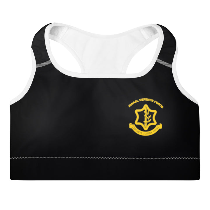 Padded Sports Bra | IDF Israel Defense Forces Blue black