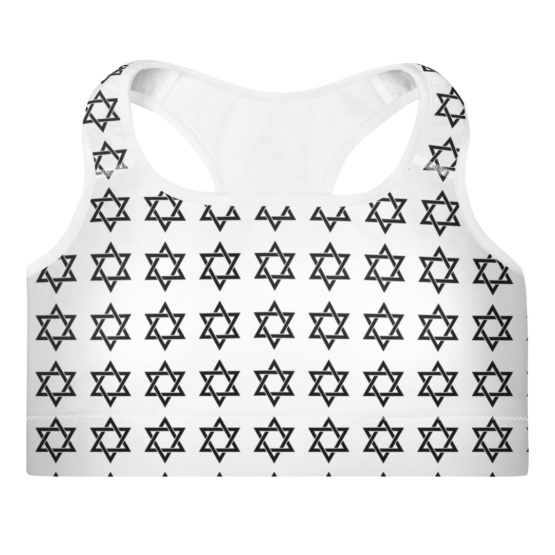 Padded Sports Bra | Magen David All Over