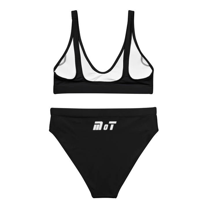 High Waisted Bikini | Israel Flag Black