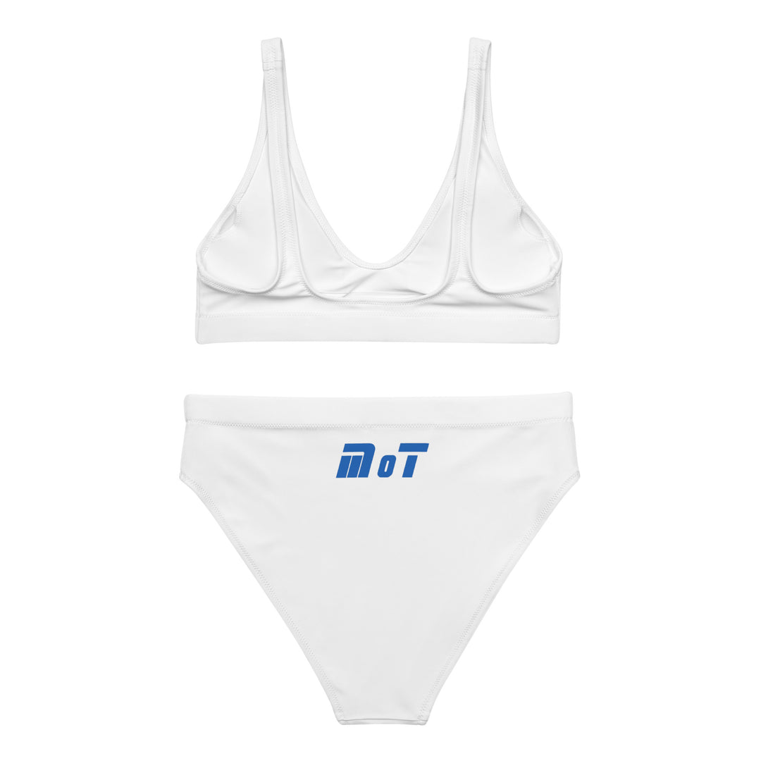 High Waisted Bikini | Israel Flag White