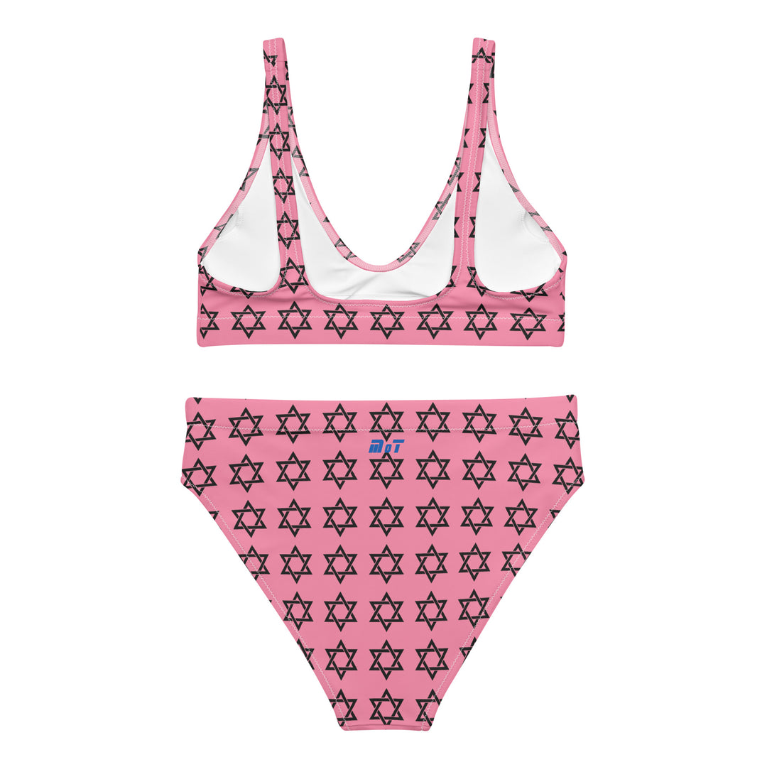 High Waisted Bikini | Magen David Pink