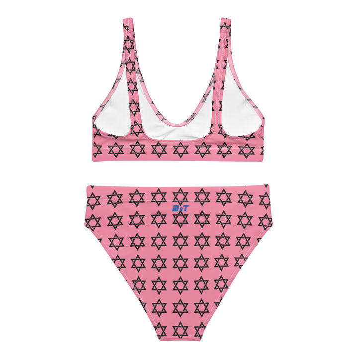 High Waisted Bikini | Magen David Pink