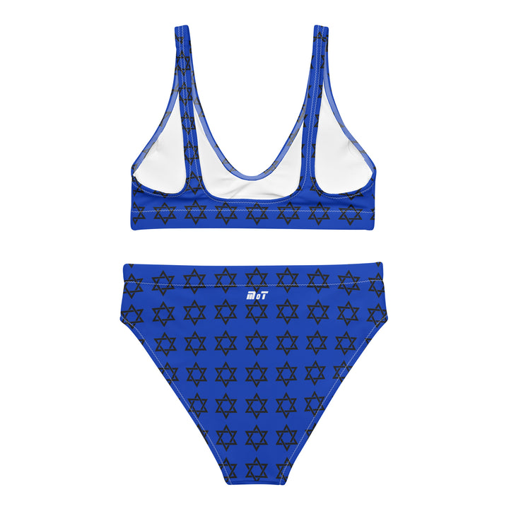 High Waisted Bikini | Magen David Blue