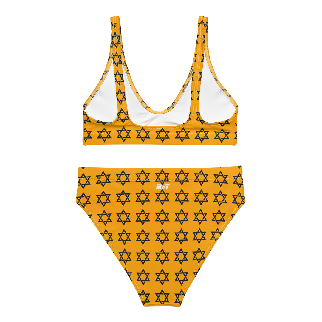 High Waisted Bikini | Magen David Orange