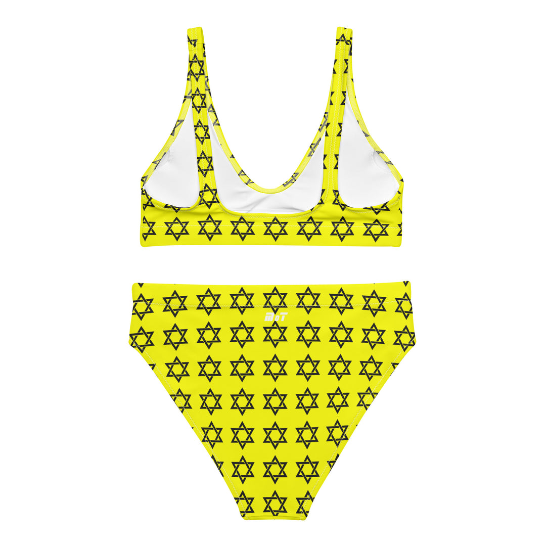 High Waisted Bikini | Magen David Yellow