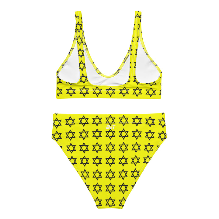 High Waisted Bikini | Magen David Yellow