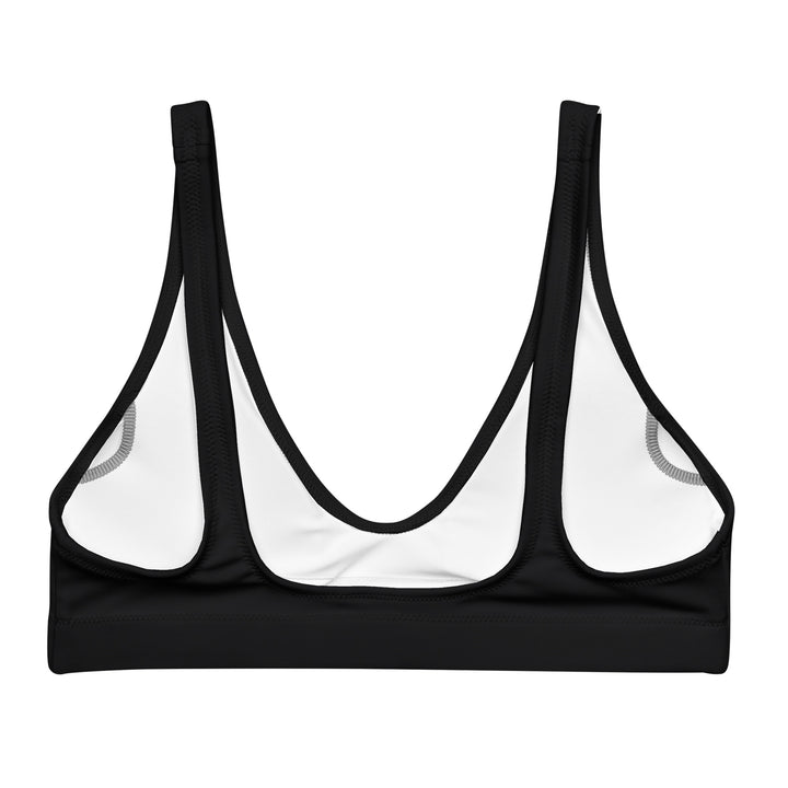 Padded Bikini Top | Israel Flag Black