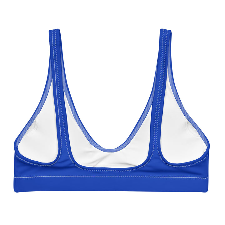 Padded Bikini Top | Israel Flag Blue