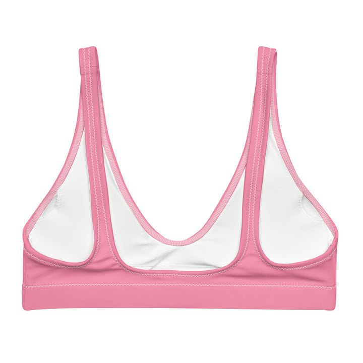 Padded Bikini Top | Israel Flag Pink