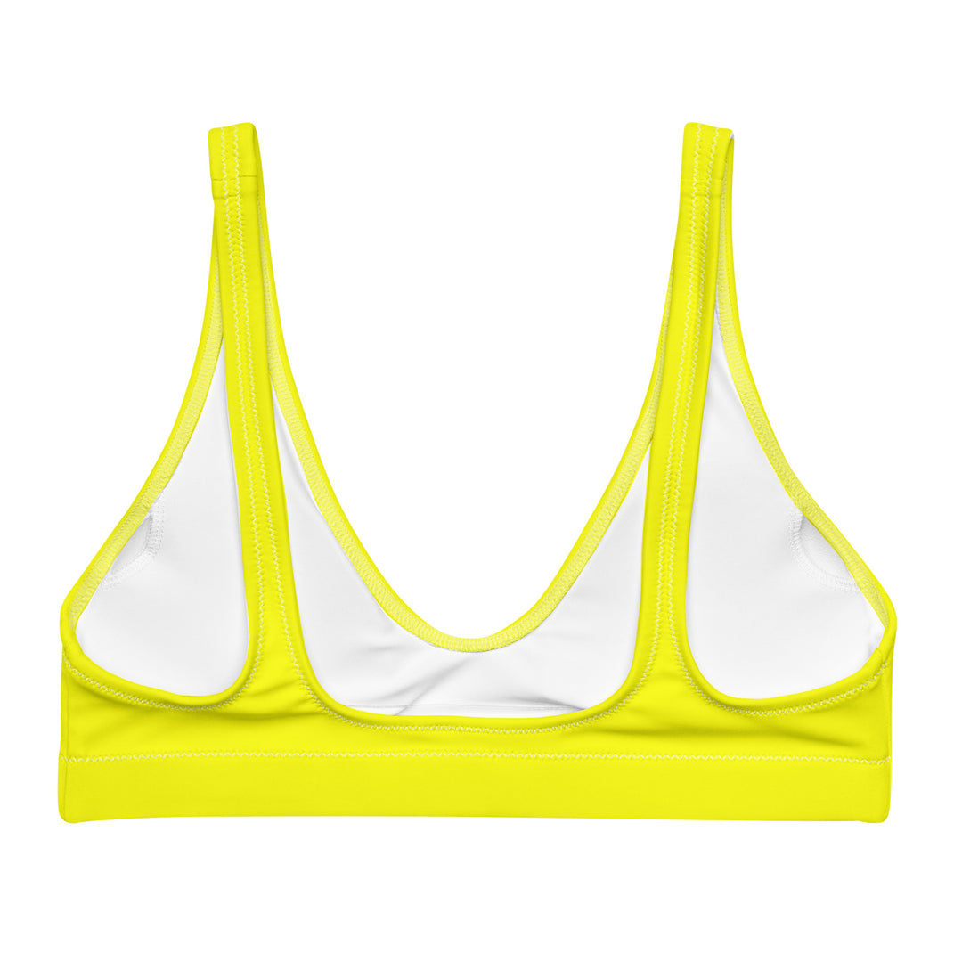 Padded Bikini Top | Israel Flag Yellow