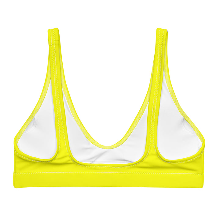 Padded Bikini Top | Israel Flag Yellow