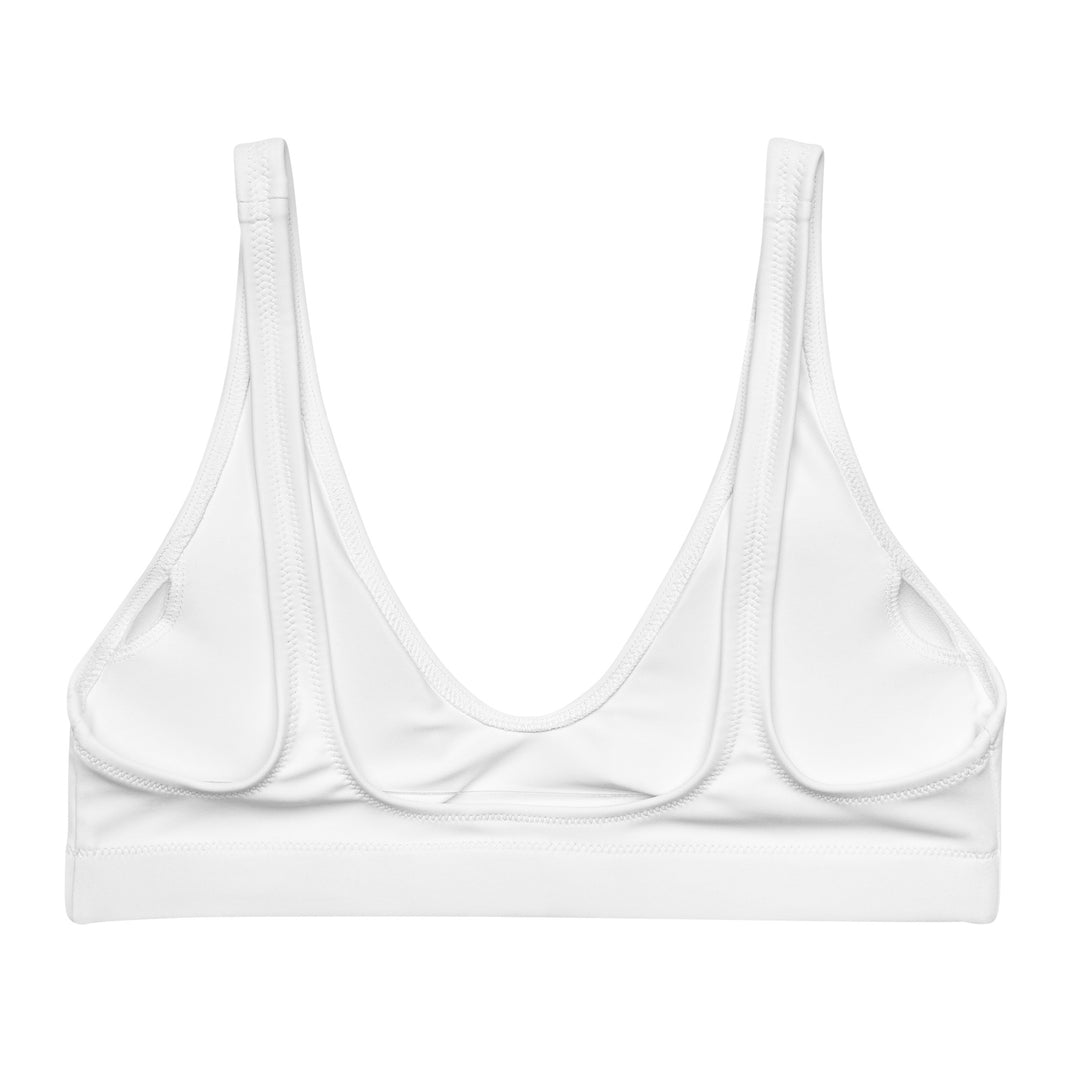 Padded Bikini Top | Israel Flag White