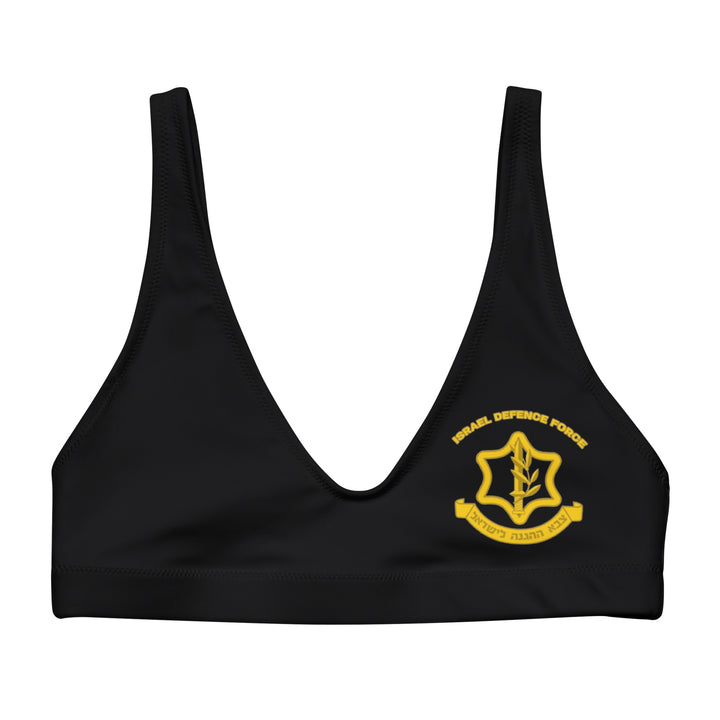 Padded Bikini Top | IDF Israel Defense Forces Black