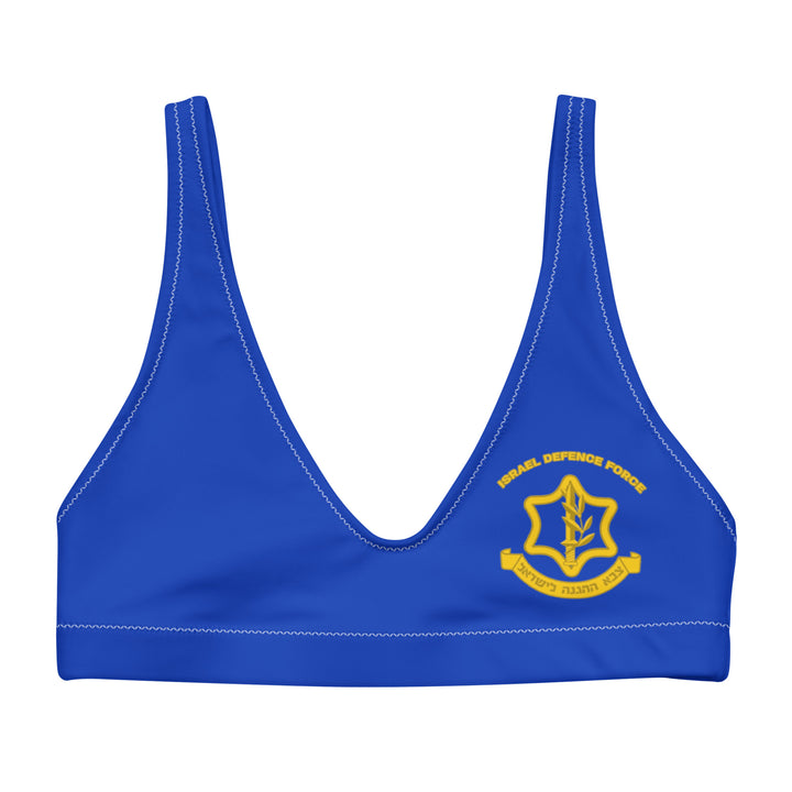 Padded Bikini Top | IDF Israel Defense Forces Blue