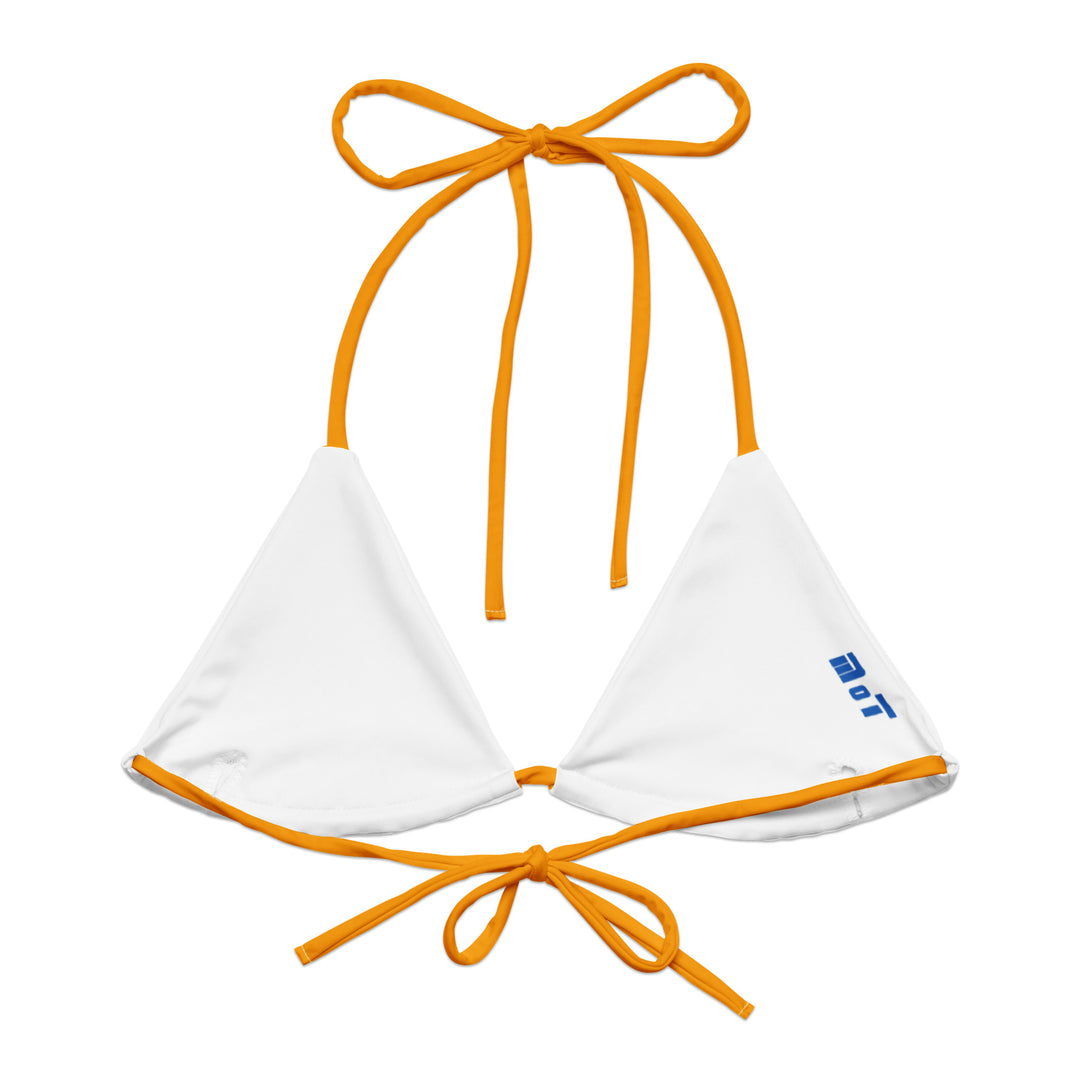 String Bikini Top | Israel Flag Orange