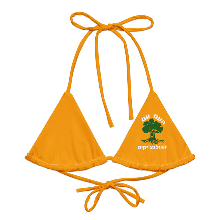 String Bikini Top | Golani Orange