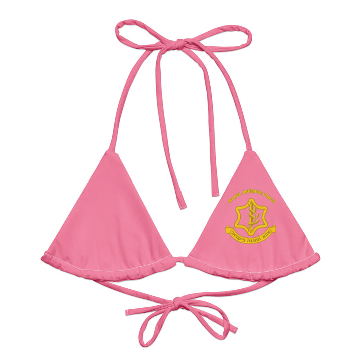 String Bikini Top | IDF Israel Defense Forces Pink