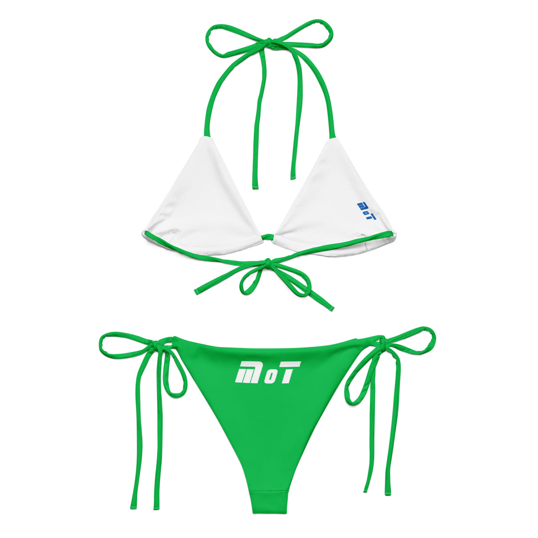 String Bikini | Israel Flag Green