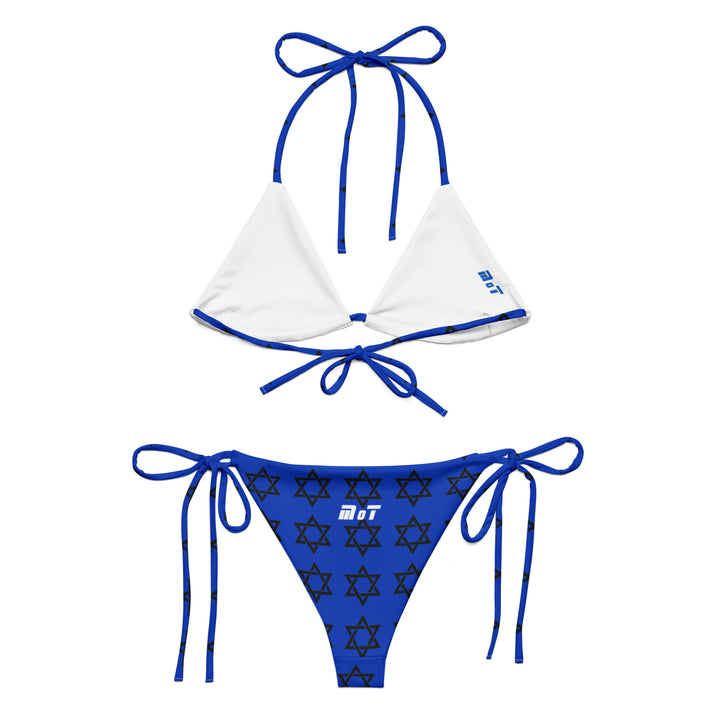 String Bikini | Magen David Blue