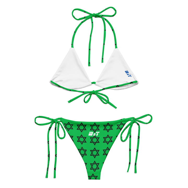 String Bikini | Magen David Green