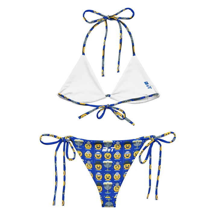 String Bikini | Jewish Emoji Blue