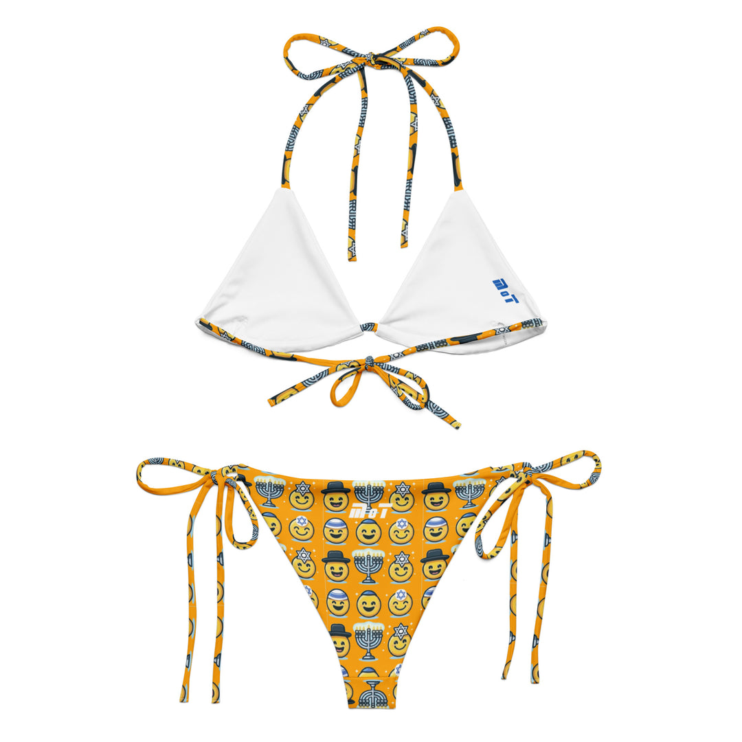 String Bikini | Jewish Emoji Orange