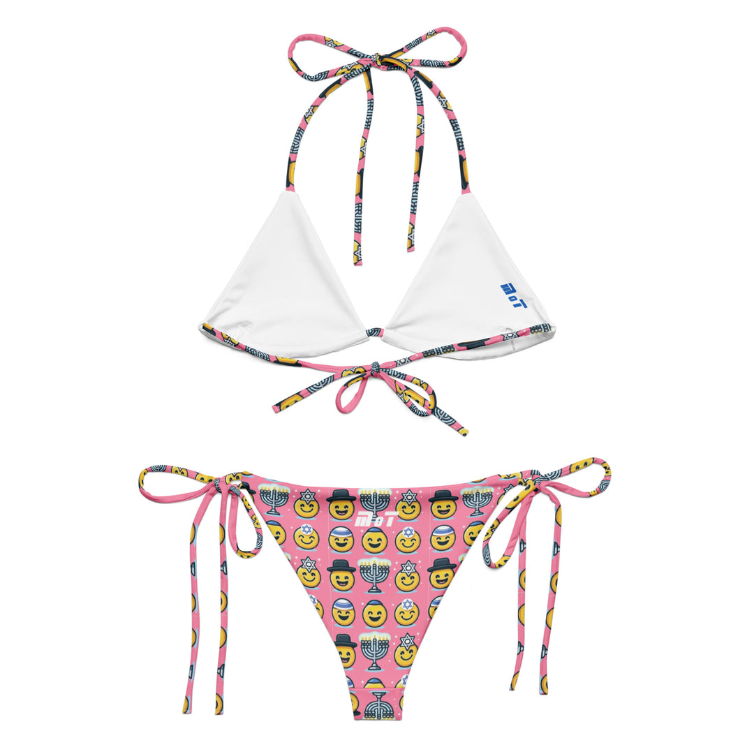 String Bikini | Jewish Emoji Pink