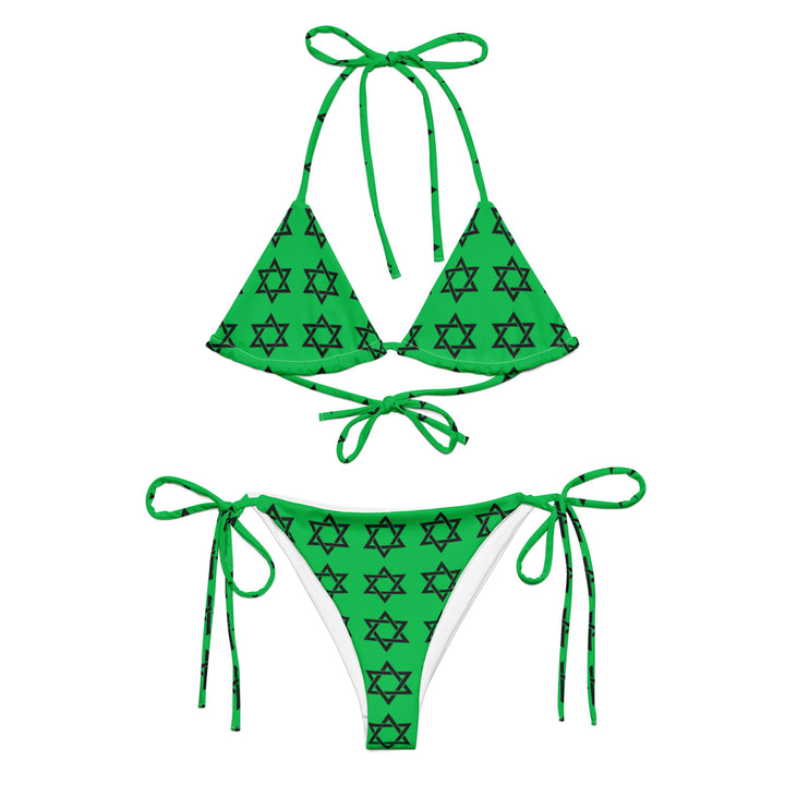 String Bikini | Magen David Green