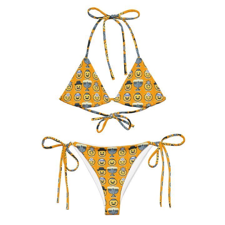 String Bikini | Jewish Emoji Orange