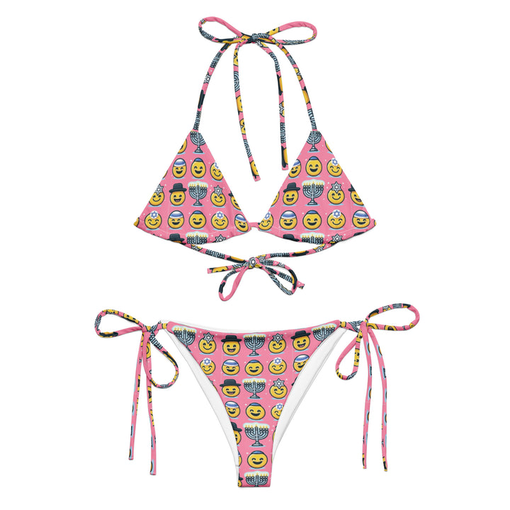 String Bikini | Jewish Emoji Pink