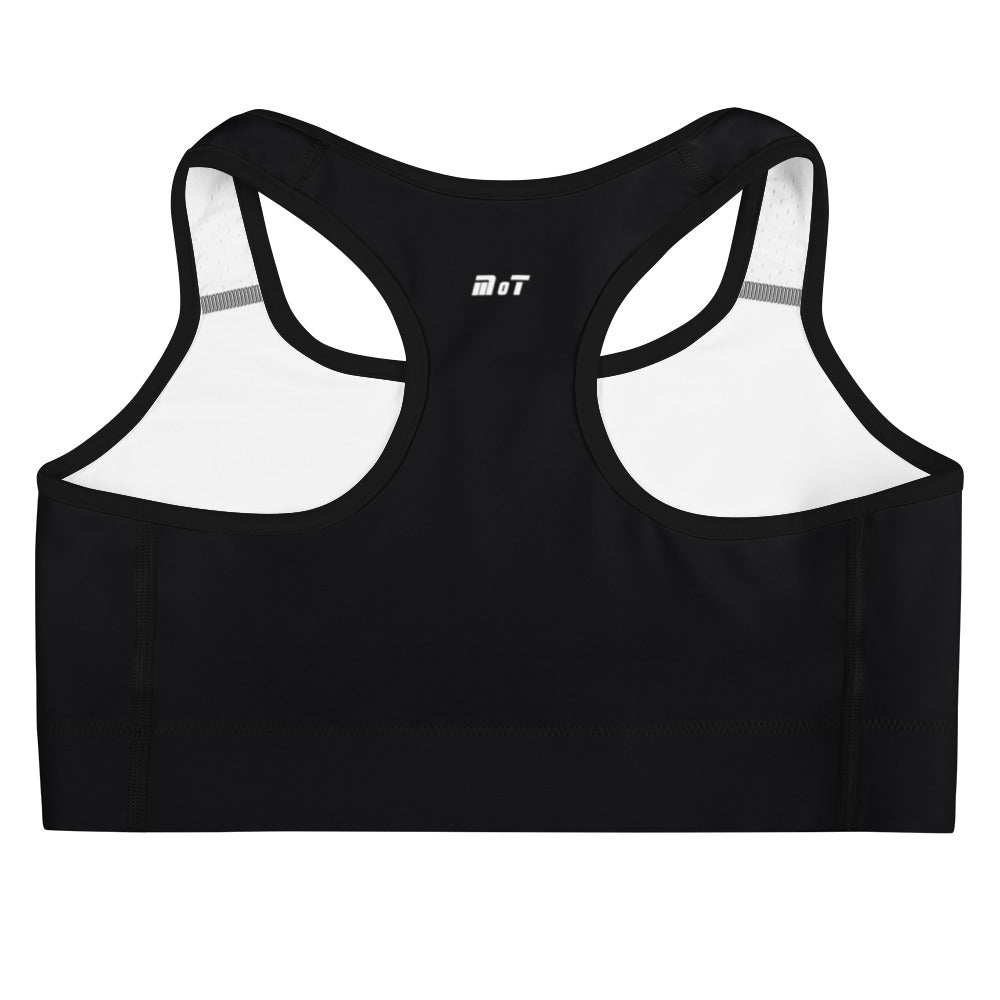 Sports Bra | Israel Flag Black