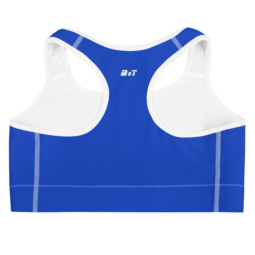 Sports Bra | Israel Flag Blue