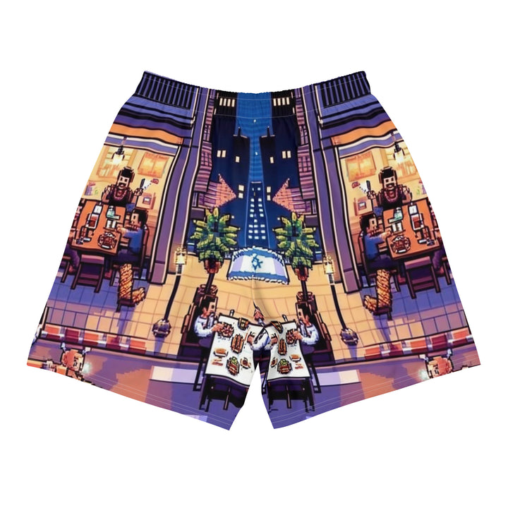 Athletic Long Shorts | TLV Nightlife 16 Bit All Over
