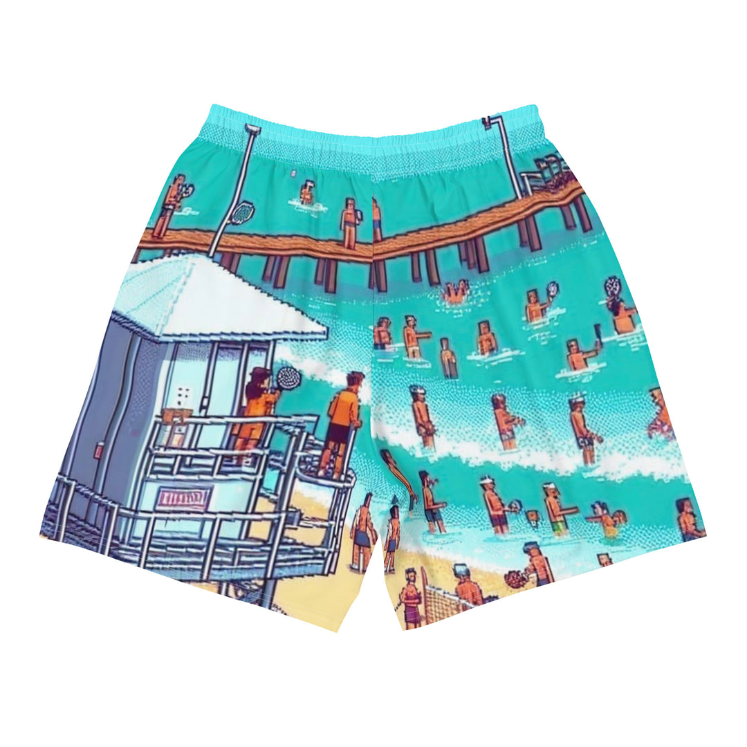 Athletic Long Shorts | TLV Frishman Beach 16 Bit All Over