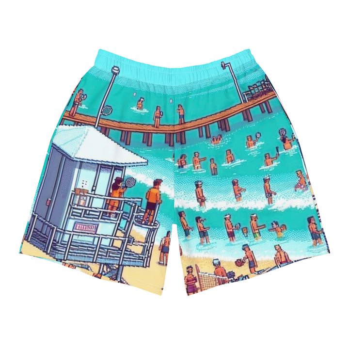 Athletic Long Shorts | TLV Frishman Beach 16 Bit All Over